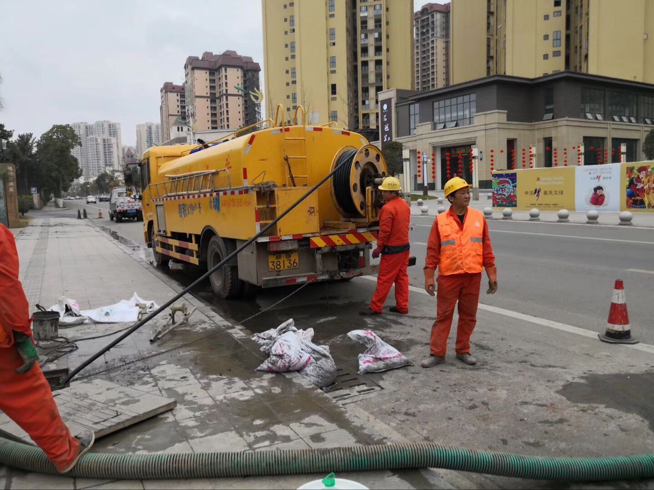 番禺排污管道清淤-管道清洗
